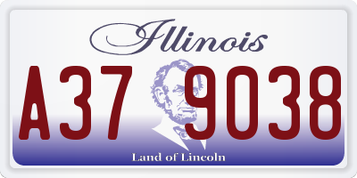 IL license plate A379038