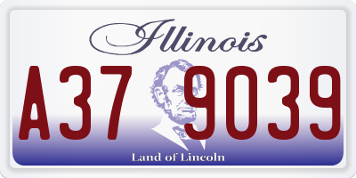 IL license plate A379039