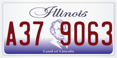 IL license plate A379063