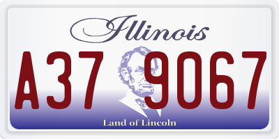 IL license plate A379067