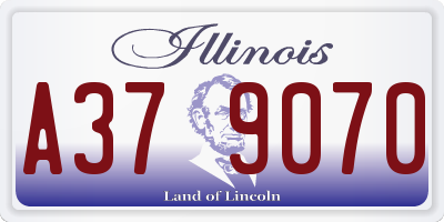 IL license plate A379070