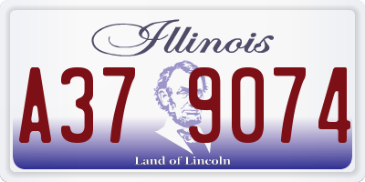 IL license plate A379074