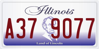 IL license plate A379077