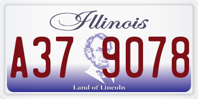 IL license plate A379078
