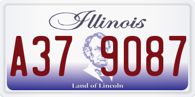 IL license plate A379087
