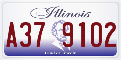 IL license plate A379102