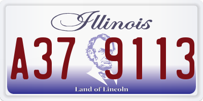 IL license plate A379113