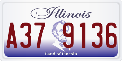 IL license plate A379136