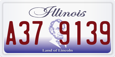 IL license plate A379139