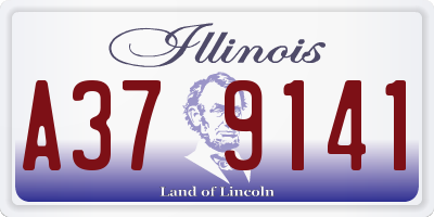 IL license plate A379141