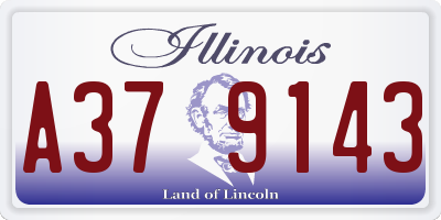 IL license plate A379143