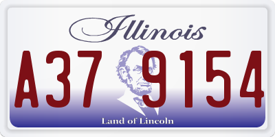 IL license plate A379154