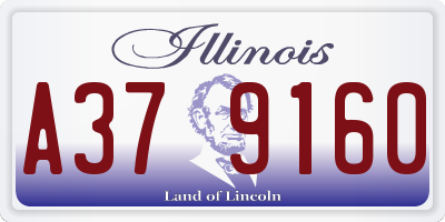 IL license plate A379160