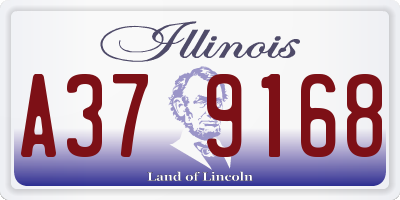 IL license plate A379168