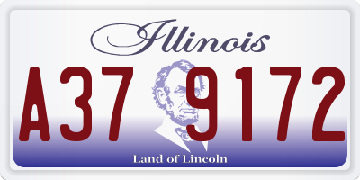 IL license plate A379172