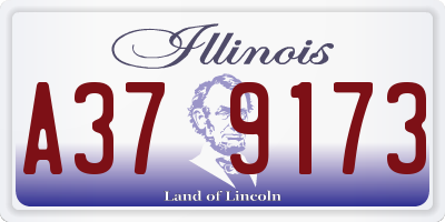 IL license plate A379173