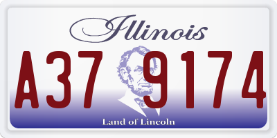IL license plate A379174