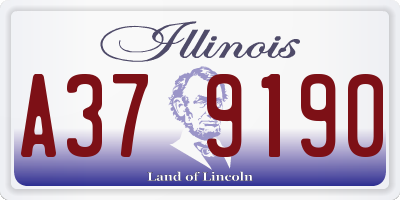 IL license plate A379190