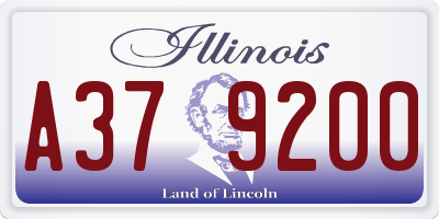 IL license plate A379200