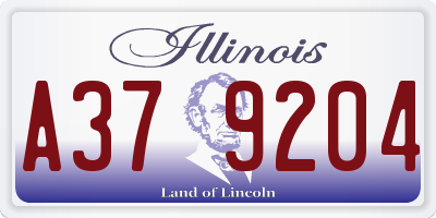 IL license plate A379204