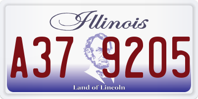 IL license plate A379205