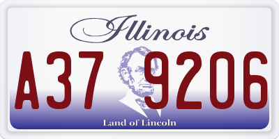 IL license plate A379206