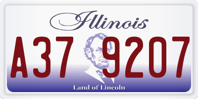 IL license plate A379207