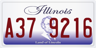IL license plate A379216