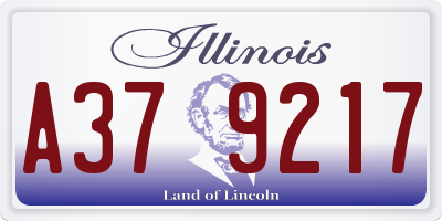 IL license plate A379217