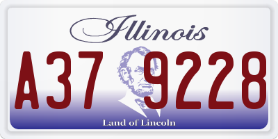 IL license plate A379228