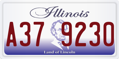 IL license plate A379230
