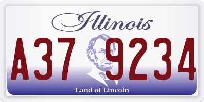 IL license plate A379234