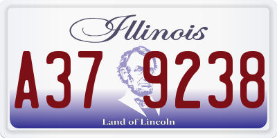 IL license plate A379238