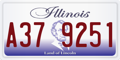 IL license plate A379251