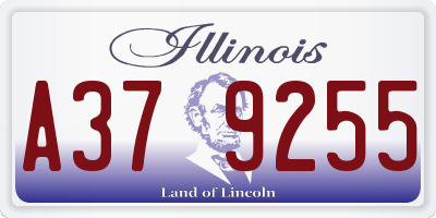 IL license plate A379255