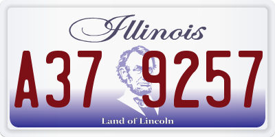IL license plate A379257