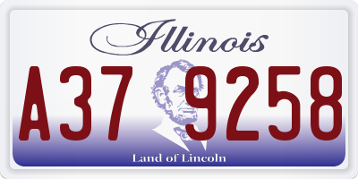 IL license plate A379258