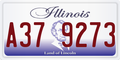 IL license plate A379273