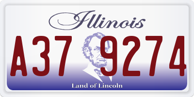IL license plate A379274