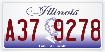 IL license plate A379278