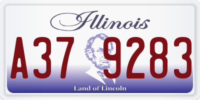 IL license plate A379283