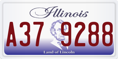 IL license plate A379288