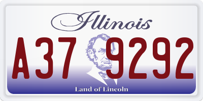 IL license plate A379292