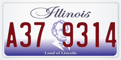 IL license plate A379314