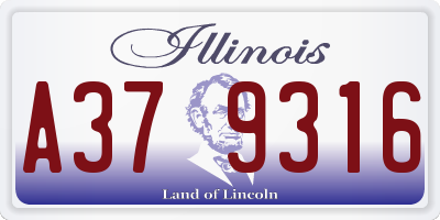 IL license plate A379316