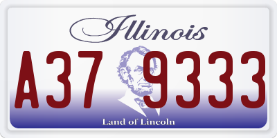 IL license plate A379333