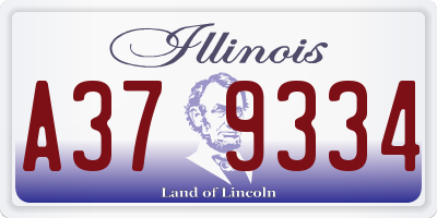 IL license plate A379334