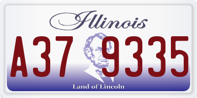 IL license plate A379335