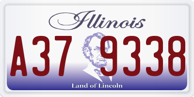 IL license plate A379338