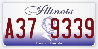 IL license plate A379339